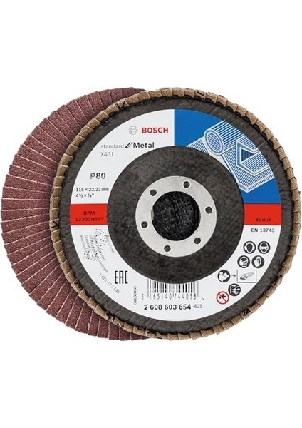 Menashop Professional 3 Adet Flap Disk Seti X551 Expert For Metal, Çelik ve Paslanmaz Çelik Taşlama Için, Açılı, 115 Mm, Kum Kalınlığı 40/60/80, Küçük Avuç Taşlama Makineleri Için Uygundur modelleri