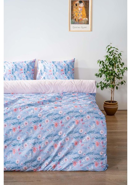 Menashop Mavi Rüya Çift Kişilik Nevresim Takımı