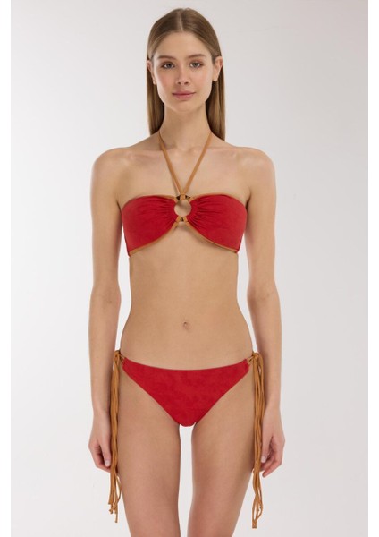 5713 Koral Straplez Bikini Takımı