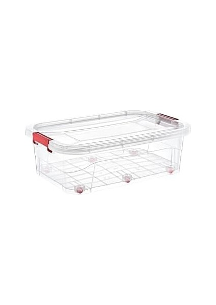 Menashop Smart Box Tekerlekli Saklama Kabı 30 Lt Şeffaf fiyatları