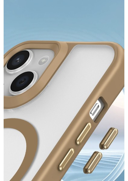 Iphone 15 Plus Kılıf Enka Magsafe Silikon Kılıf - Desert Zrnet