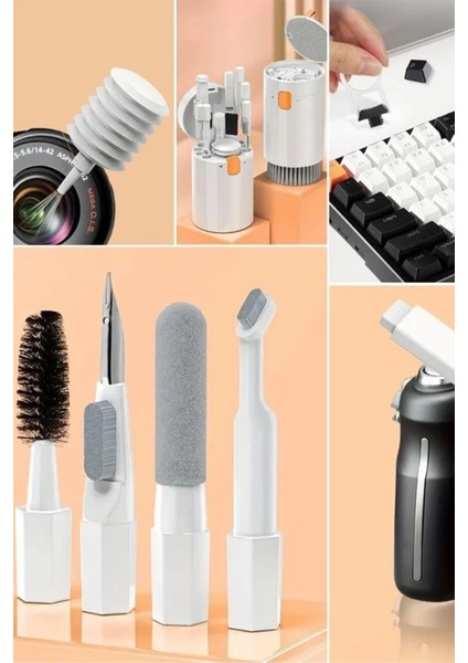 Özel Gelişmiş Tasarım Kulaklık Bilgisayar Telefon Tablet Kamera Temizleme Kiti 20 Parça