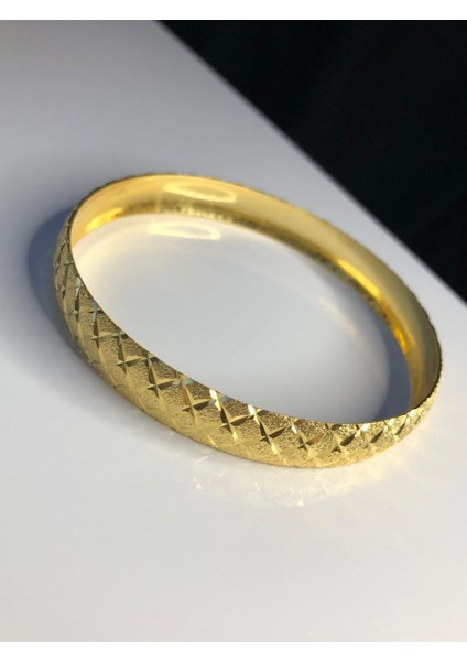 Kadın Altın Kaplama Bilezik - 10MM 24 Ayar Kaplama • Düğün • Nişan • Söz Takı • Bilezikleri fırsatları