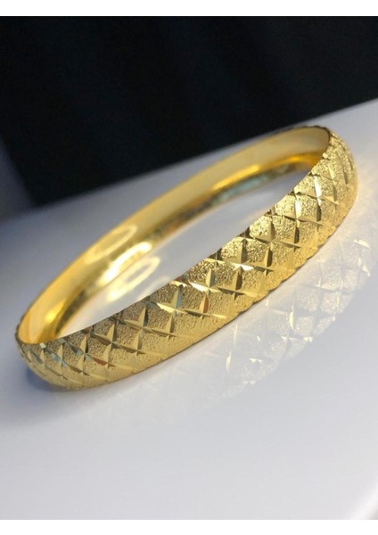 Kadın Altın Kaplama Bilezik - 10MM 24 Ayar Kaplama • Düğün • Nişan • Söz Takı • Bilezikleri indirimleri