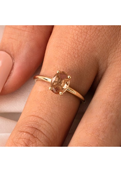 1.10 Karat Zultanit (Renk Değiştiren) Taşlı Pırlanta Montörü 925 Ayar Gümüş Evlilik Teklifi Yüzüğü