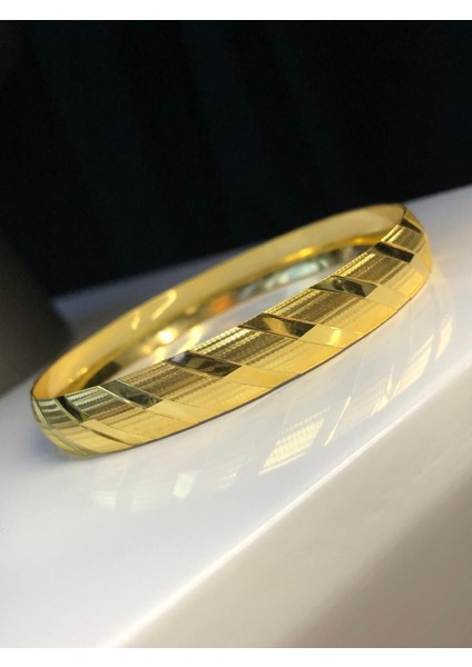 Kadın Altın Kaplama Bilezik - 10MM 24 Ayar Kaplama • Düğün • Nişan • Söz Takı • Bilezikleri indirimleri