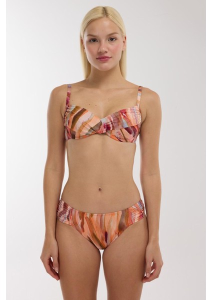 4673 Koral Toparlayıcı Bikini Takımı
