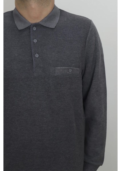 Fistan Store Erkek Desenli Klasik Kesim Rahat Kalıp Polo Yaka Tek Cepli Kışlık Kazak fiyatları