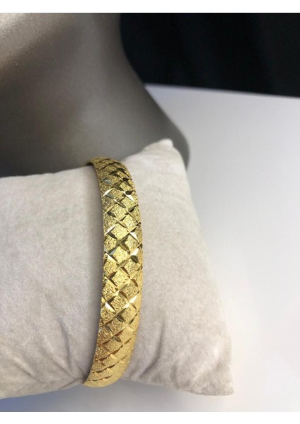 Kadın Altın Kaplama Bilezik - 10MM 24 Ayar Kaplama • Düğün • Nişan • Söz Takı • Bilezikleri