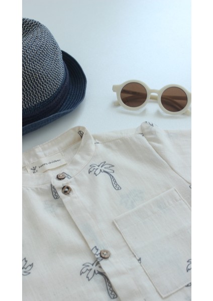 Kum Detaylıpalmiyeli Erkek Çocuk Şortlu Takım fiyatları