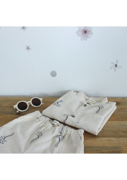 Kum Detaylıpalmiyeli Erkek Çocuk Şortlu Takım fırsatları