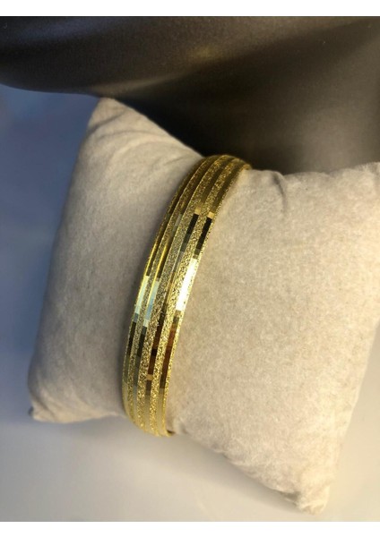 Kadın Altın Kaplama Bilezik - 10MM 24 Ayar Kaplama • Düğün • Nişan • Söz Takı • Bilezikleri