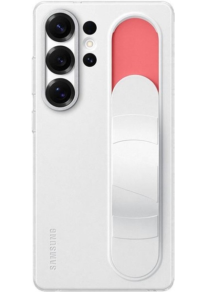 Galaxy S25 Ultra Standlı Kordonlu Kılıf - Beyaz modelleri