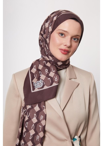 Kahve Petek Desen Love Şal fiyatları