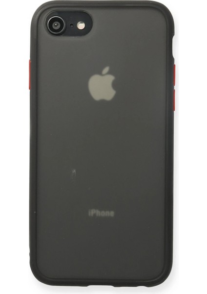 Iphone 7 Kılıf Montreal Silikon Kapak - Siyah Zrnet