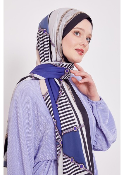 Siyah-Bej Zincir Desen Love