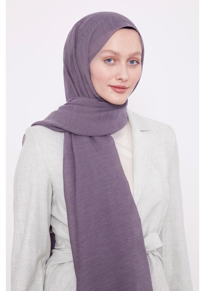 Mor Arlyn Düz Şal modelleri