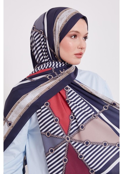 K.lacivert Zincir Desen Love