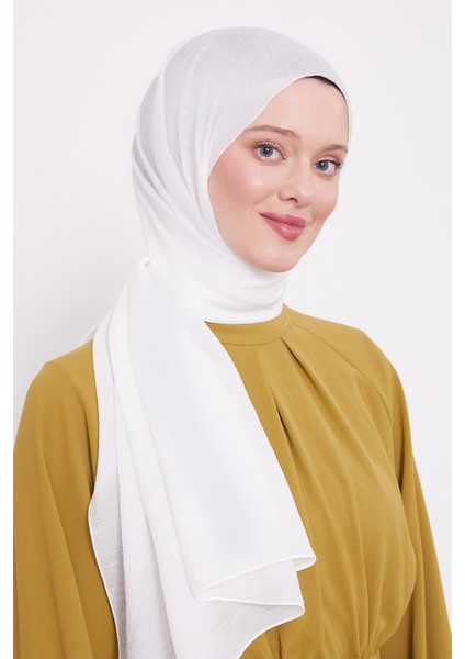 Beyaz Arlyn Düz Şal modelleri