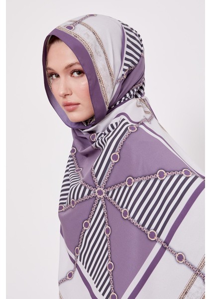 Mor Zincir Desen Love