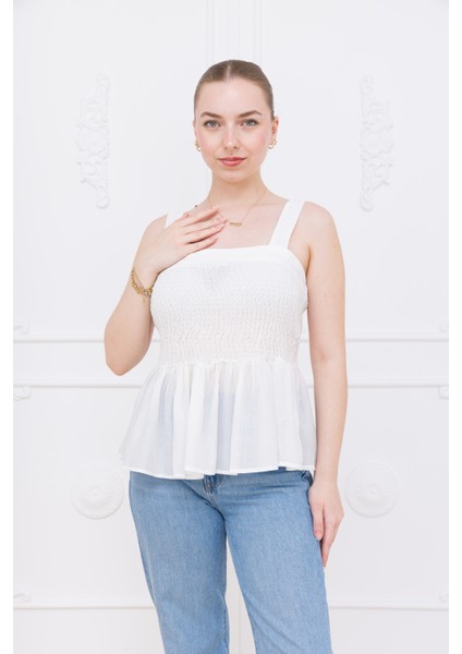 Beyaz Gipeli Bluz fiyatları