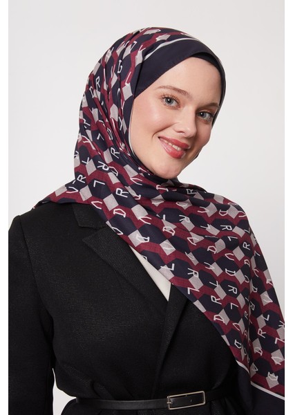 Bordo Petek Desen Love Şal fiyatları