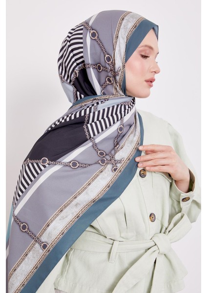 Su Yeşili Zincir Desen Love