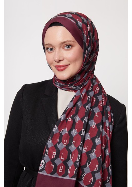 K.bordo Petek Desen Love Şal fiyatları