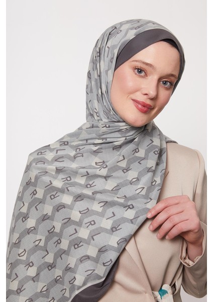 Su Yeşili Petek Desen Love Şal modelleri