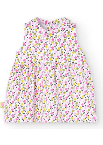 Çıtır Çiçek Baskılı Kız Bebek Elbise fiyatları
