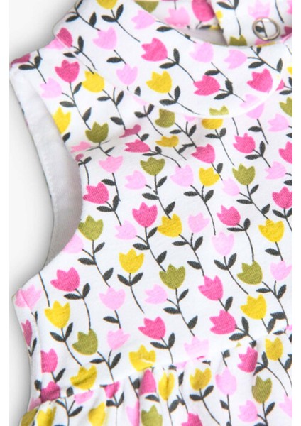 Çıtır Çiçek Baskılı Kız Bebek Elbise indirimleri