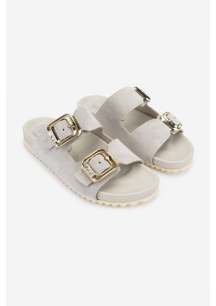 Kadın Hakiki Deri Düz Terlik 312 861 Bn Trlk Y25 A.bej Suet fiyatları