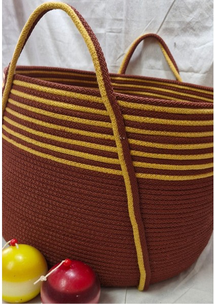 Kiremit Hardal Rengi Cok Amaclı Bohem Organızer Sepet fırsatları