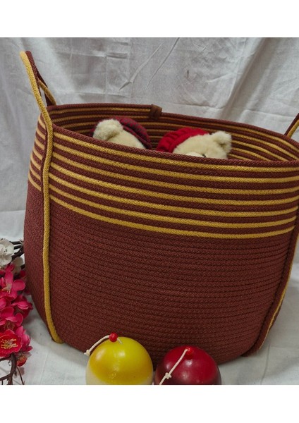 Kiremit Hardal Rengi Cok Amaclı Bohem Organızer Sepet indirimleri