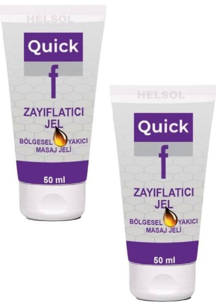 Quick Gel Ince Bir Karın ve Bel Için Masaj Bakım Kremi 50 Mlx 2 Ad+Çörek Otu Yağı 30 ml