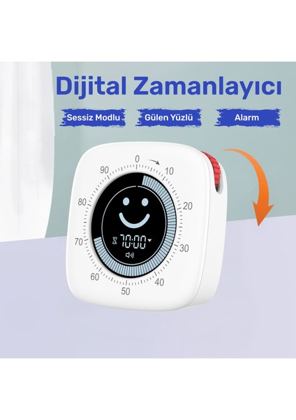 NPT26XB Mutfak,Ders,Yemek için 99:59dk Dijital Alarm Kronometre,Pomodoro Öğrenci Motivasyon Saat fiyatları