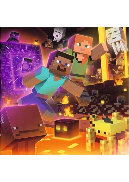 56217 Minecraft 3X49 Parça Ravensburger Puzzle