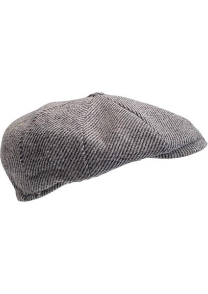Kaşmir Ingiliz Model Çizgili Kasket Şapka Peaky Blinders