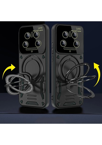 Xiaomi Mi 14 Ultra Kılıf Joy Lens Standlı Kapak - Lacivert Zrnet fırsatları