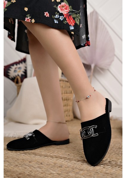 Kadın Günlük Terlik Siyah Şık Rahat Misafir Çeyiz Ev Terliği modelleri