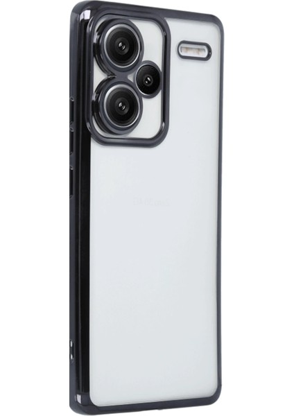 Xiaomi Redmi Note 13 Pro Plus Kılıf Razer Lensli Silikon - Siyah Zrnet