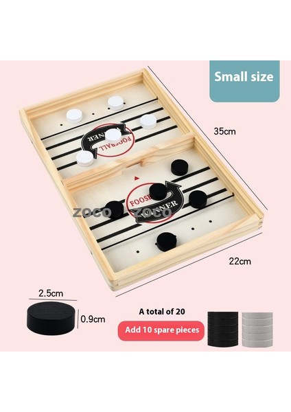 Ahşap Masaüstü Iki Oyunculu Ejektörlü Satranç Ebeveyn-Çocuk Interaktif Puzzle Oyunu Oyuncaklar (Yurt Dışından)