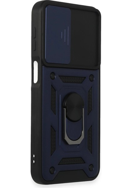 Samsung Galaxy M34 5g Kılıf Pars Lens Yüzüklü Silikon - Lacivert Zrnet modelleri