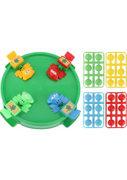 Aç Kurbağalar Oyunu Aile Kurulu Oyunu Klasik Tahta Çocuklar Oyunları 3 Yaş ve Üstü Yeşil Büyük Plaka Ingilizce (Yurt Dışından)