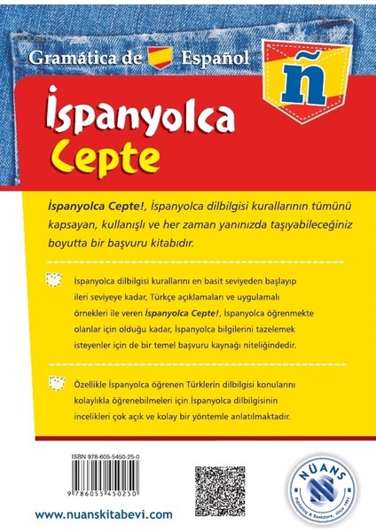 İspanyolca Cepte –Gramer Kuralları Açıklamalarıyla-Elif Erarslan