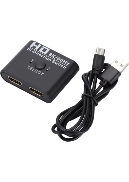 HDMI Splitter 8k 60Hz Switch Bi-Directional Çift Yönlü Çevirici Çoklayıcı