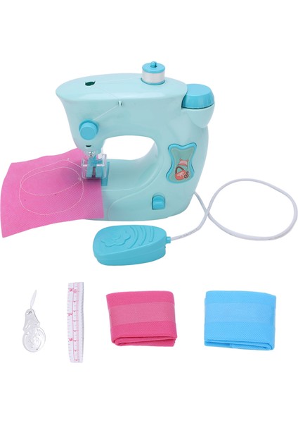 Çocuklar Mini Dikiş Makinesi Oyuncak Seti Taşınabilir Çocuk Elektrikli Simülasyon Dikiş Makinesi 3 Yaş Üstü (Yurt Dışından)