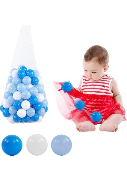 100 Adet Ldpe Bebek Oyuncak Okyanus Topu Çok Renkli 5.5 cm Plastik Çukur Topu Çocuklar Için (Yurt Dışından)