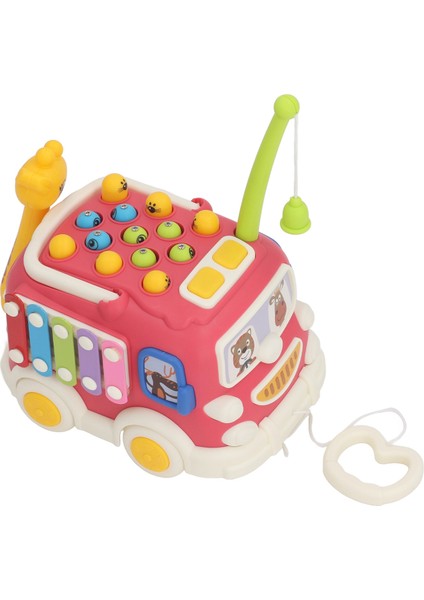 Toddlers Otobüs Çekiç Vurma Oyuncak Çok Fonksiyonlu Öğrenme Eğitim Çekiç Oyunu Müzikal Otobüs Oyuncak Erken Bebek Duyusal Gelişim Kırmızı (Yurt Dışından) fırsatları