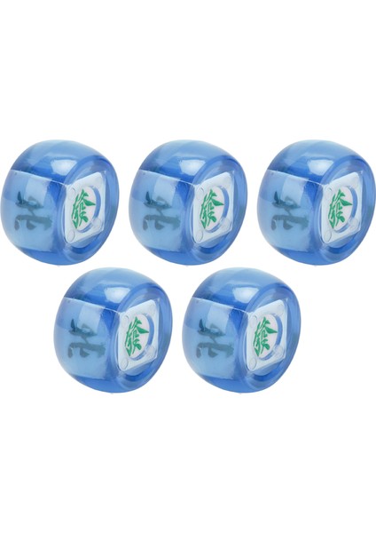 5 Adet Mahjong Rüzgar Yönü Zarı Doğu Güney Batı Kuzey Küre Eğlence Oyun Zarı Şeffaf Mavi (Yurt Dışından) fırsatları